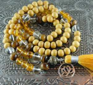 citrine mala bead bracelet