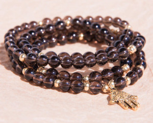 smoky quartz mala meditation