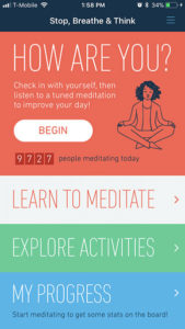 Stop, Breathe & Think Relaxation App