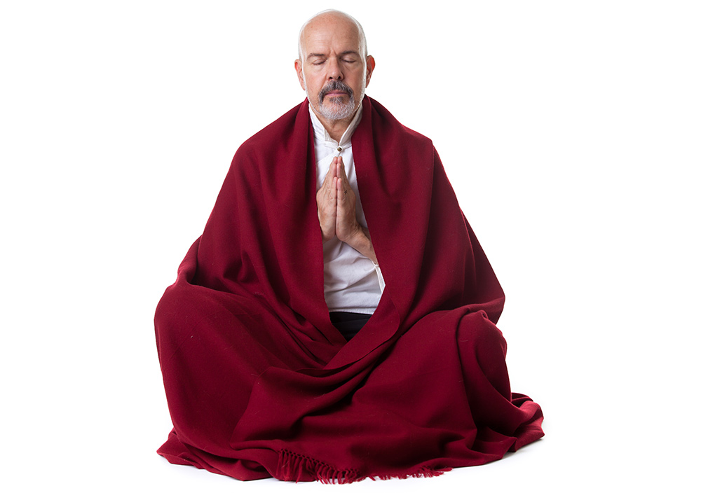 Nagpa Meditation Shawl is worn by lay meditators, monks and nuns