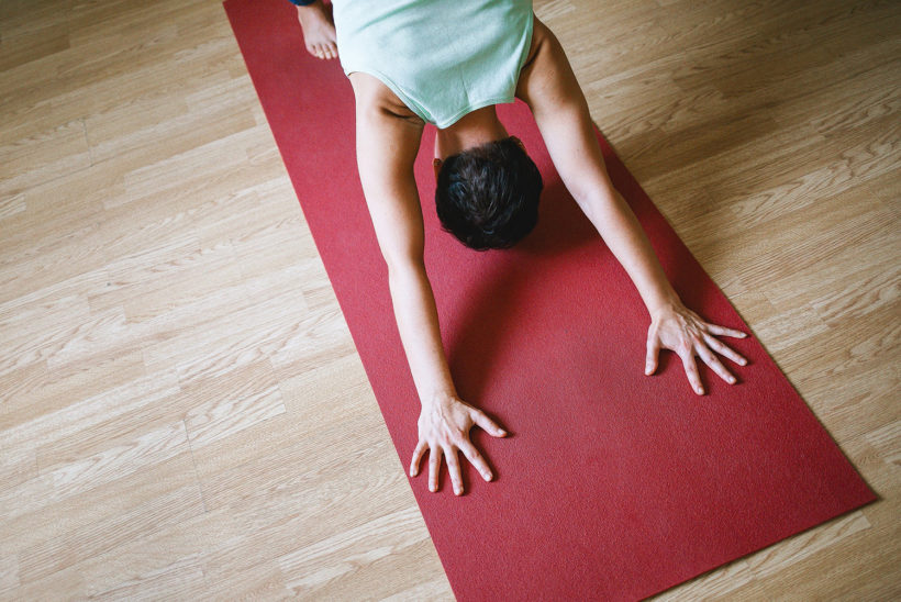 sweaty hands yoga