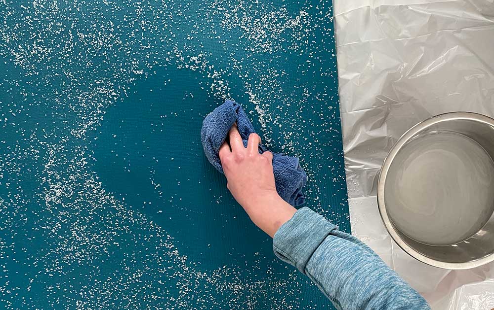 Wipe Sea Salt Off Manduka Mat to Break it In