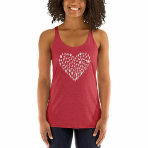 Heart Yoga Positions Tank Top Valentine's Day Gift