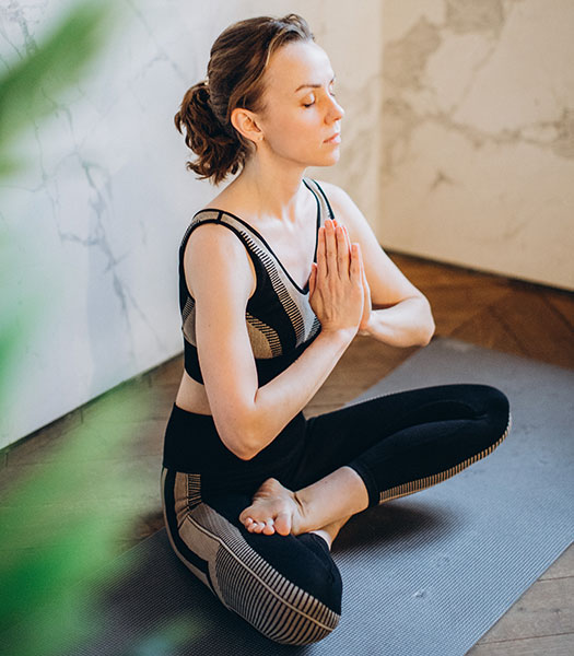 Half Lotus Sitting Meditation Position